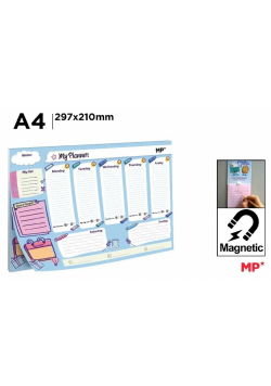 Planer tygodniowy magnetyczny A4