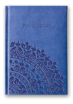 Kalendarz 2020 Relief B6 Vivella zgaszony niebieski