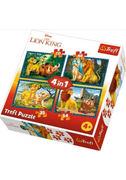 Puzzle 4w1 Król Lew i przyjaciele TREFL