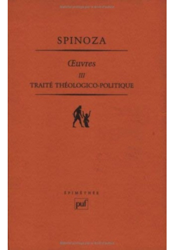 Traite theologico - politique. Oeuvres  Tome III