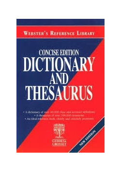 Concise Edition Dictionary and Thesaurus