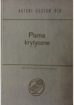Pisma krytyczne