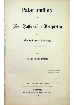 Eine Pastoral in Beispielen 1876