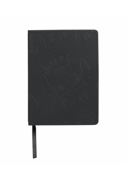 Notes B6 80k. Disney Black kratka Stitch wzór 2