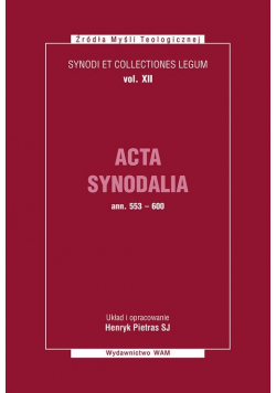 Acta Synodalia od 553 do 600 roku