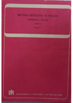 Muzyka religijna w Polsce, Tom 1, Zeszyt  2