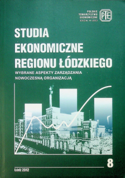 Studia ekonomiczne regionu łódzkiego nr 8