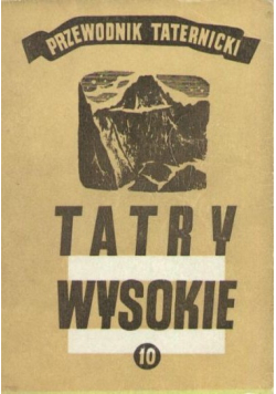 Tatry wysokie Przewodnik taternicki Część 11