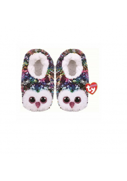 Ty Fashion Owen - Cekinowe kapcie Sowa rozmiar M