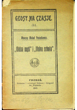 Wolna myśl i Wolna szkoła 1912 r.