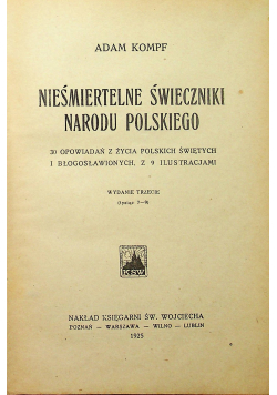 Nieśmiertelne świeczniki narodu polskiego 1925 r