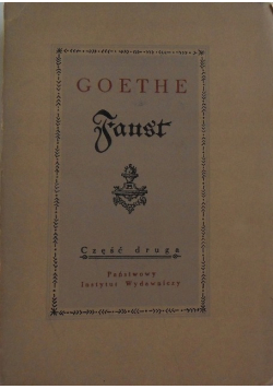 Faust część druga
