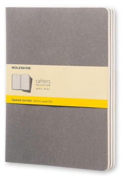 Zestaw 3 zeszytów Cahier Journals 19x25 kratka