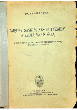 Między Saskim Absolutyzmem a złotą wolnością 1953 r.