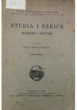 Studia i szkice Rozbiory i krytyki 1939r