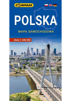 Mapa - Polska mapa samochodowa 1:650 000