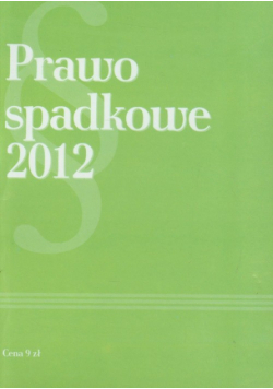 Prawo spadkowe 2012