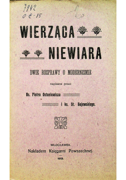 Wierząca Niewiara 1913 r.
