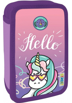 Piórnik dwusuwakowy z wyposażeniem UNICORN