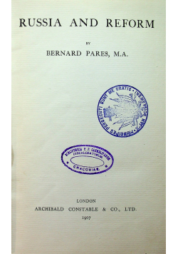 Russia and Reform 1907 r.
