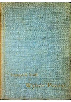 Staff Wybór Poezyi 1911 r.