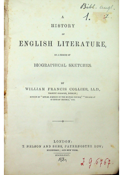 A history of english literature 1824 r.