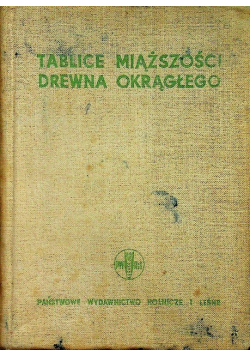 Tablice miąższości drewna okrągłego