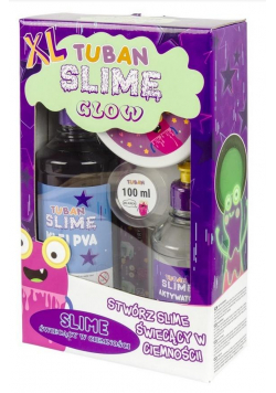 Zestaw Super Slime XL - Glow in the dark TUBAN