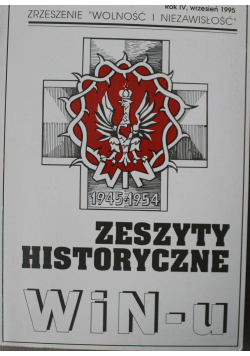 Zeszyty historyczne WiNu nr 7 rok IV