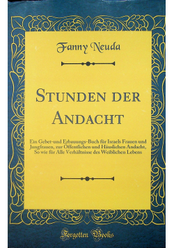 Stunden der andacht reprint z 1874r