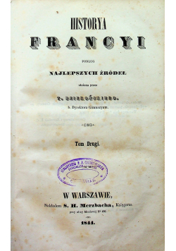 Historya Francyi Tom II 1844 r.