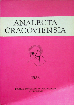 Analecta Cracoviensia XV