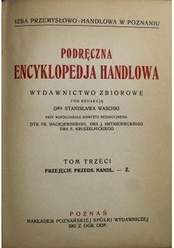 Podręczna encyklopedja handlowa Tom III 1931 r