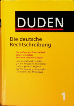 Duden 1 Die Deutsche rechtschreibung