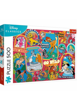 Puzzle 500 Disney Na przestrzeni lat