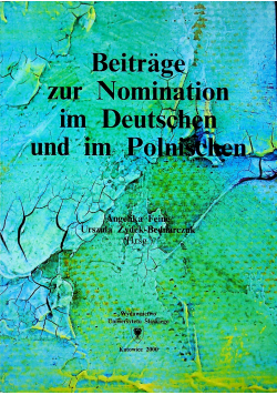 Beitrage zur Nomination im Deutschen und im Polnischen