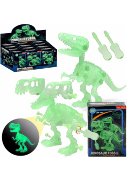 Szkielet dinozaura rozkręcany świecący
