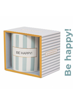 Kubek prezentowy z napisem Be happy!