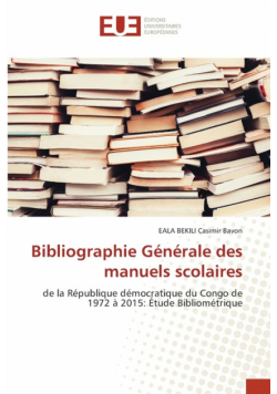 Bibliographie Générale des manuels scolaires