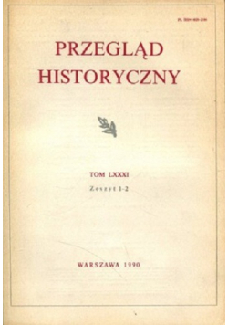 Przegląd historyczny tom LXXXI zeszyt 1 - 2