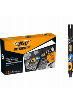 Paczka Marker akrylowy BIC Intensity Classic Paint biały 12szt.