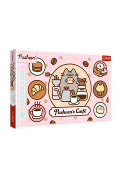 Puzzle 500 Pusheen w kawiarni
