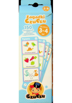 Zagadki CzuCzu dla dzieci 3 4 lat