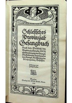 Schlesisches Provinzial Gesangbuch 1938 r.