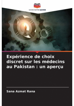 Expérience de choix discret sur les médecins au Pakistan