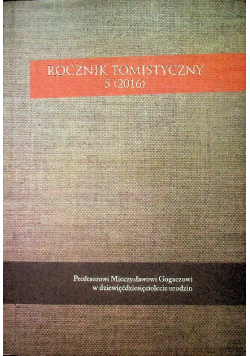 Rocznik Tomistyczny Nr 5 / 16