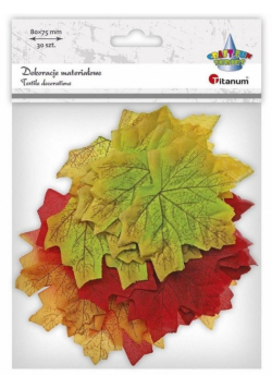Materiałowe liście klonu 85x70mm 30szt