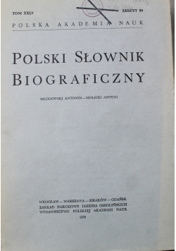 Polski Słownik Biograficzny Tom XXI nr 3 Zeszyt 90