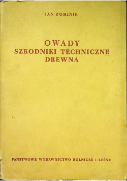 Owady szkodniki techniczne drewna