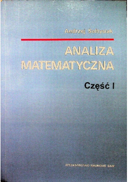 Analiza matematyczna Część I